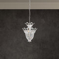 Schonbek Trilliane 5 Light Mini Pendant in Polished Stainless Steel with Clear Radiance Crystal