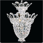 Schonbek Trilliane 5 Light Mini Pendant in Polished Stainless Steel with Clear Radiance Crystal