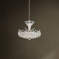 Schonbek Trilliane 6 Light Chandelier in Polished Stainless Steel with Clear Radiance Crystal