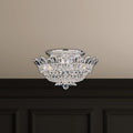 Schonbek Trilliane 8 Light Semi-Flush Mount in Polished Stainless Steel Clear Radiance Crystal