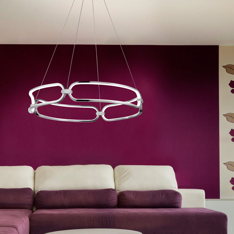 Schuller Colette Medium Pendant Light in Chrome