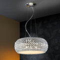 Schuller Diamond 9 Light Crystal Pendant Light in Chrome