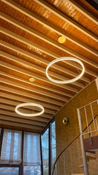 Schuller Helia Large Pendant Light in Gold Leaf