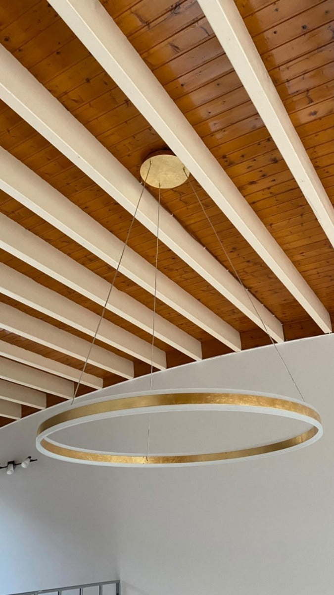 Schuller Helia Large Pendant Light in Gold Leaf