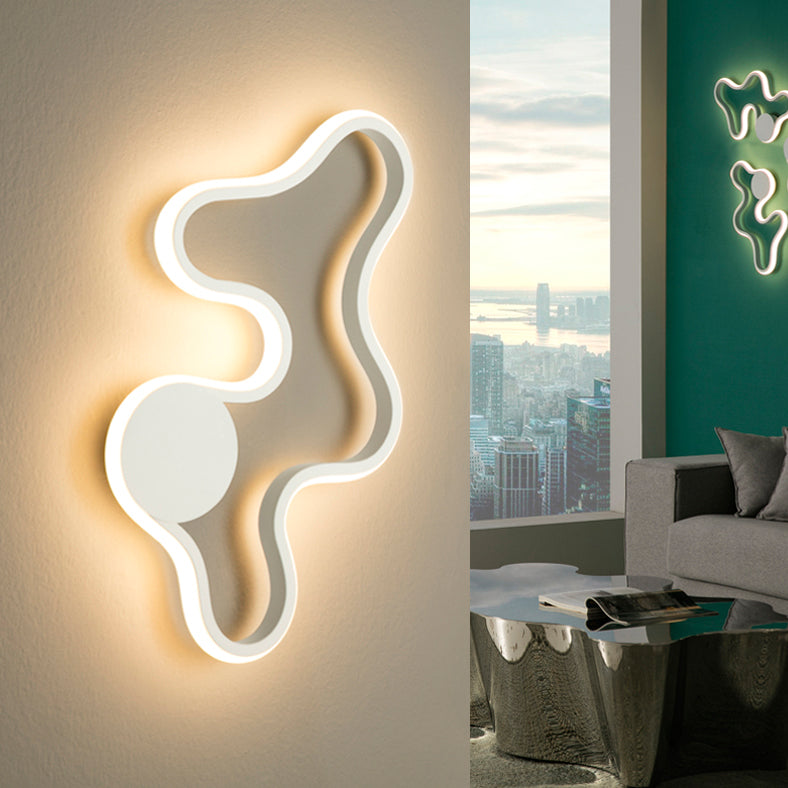 Schuller Marea Wall Light with White Frame
