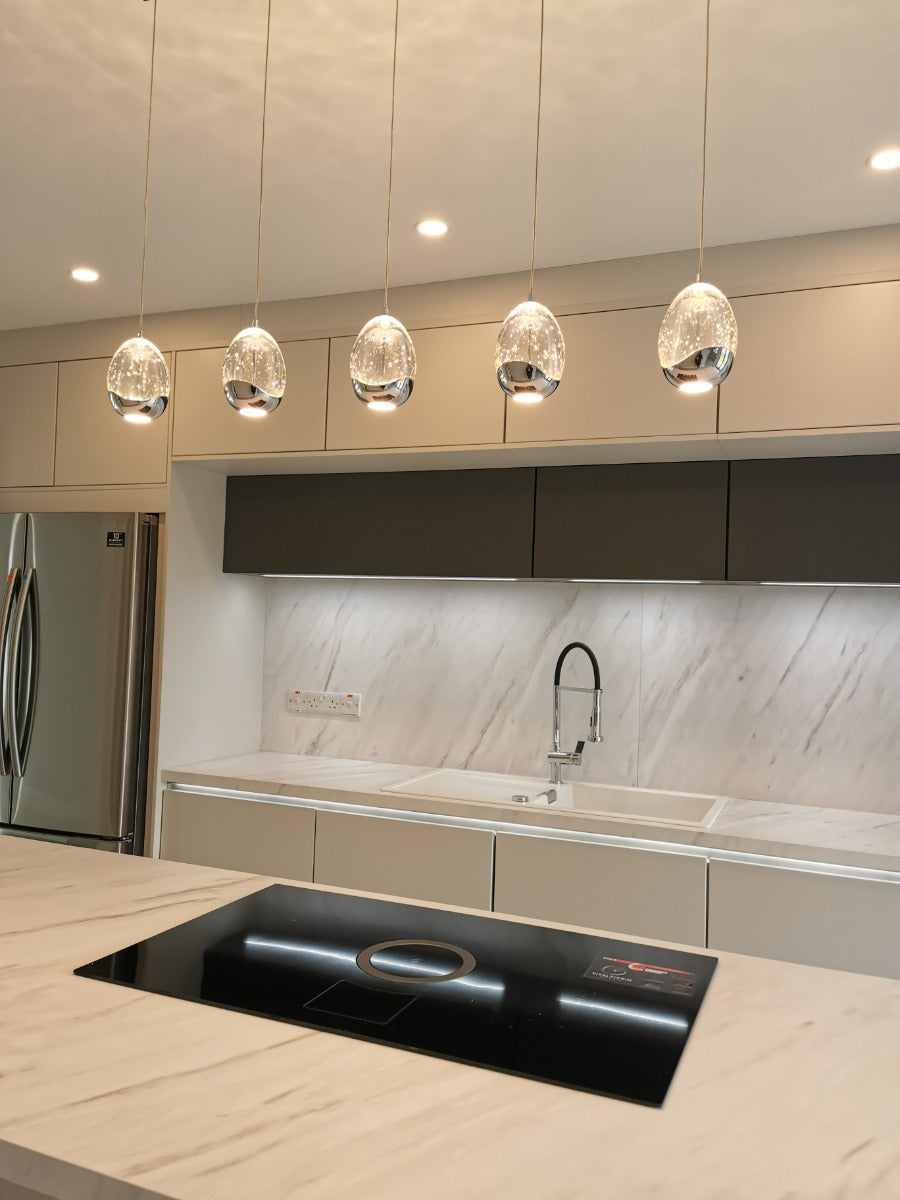 Schuller Rocio 5 Light Bar Pendant Light in Chrome