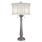 Stiffel Presidential 2 Light Table Lamp in Pewter
