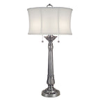 Stiffel Presidential 2 Light Table Lamp in Pewter