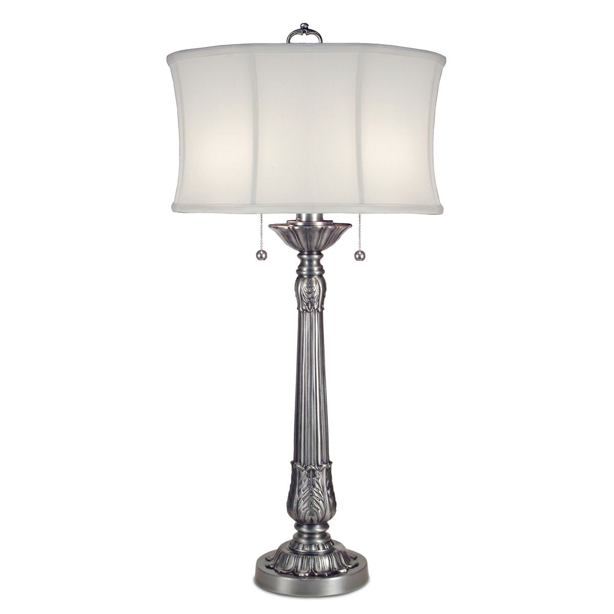 Stiffel Presidential 2 Light Table Lamp in Pewter