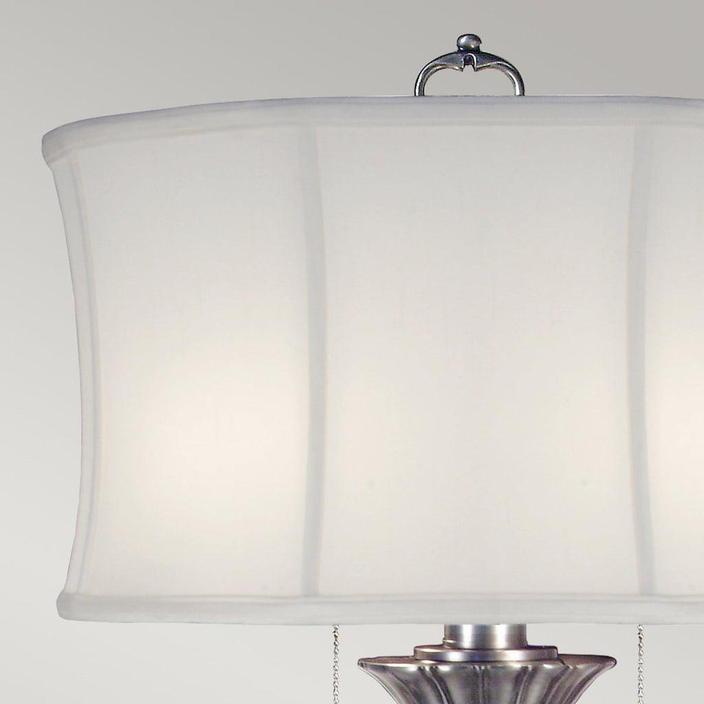 Stiffel Presidential 2 Light Table Lamp in Pewter