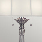 Stiffel Presidential 2 Light Table Lamp in Pewter