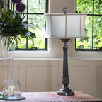 Stiffel Presidential 2 Light Table Lamp in Pewter