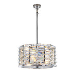 Elstead Shoal 4 Light Pendant Light in Polished Nickel
