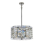 Elstead Shoal 4 Light Pendant Light in Polished Nickel