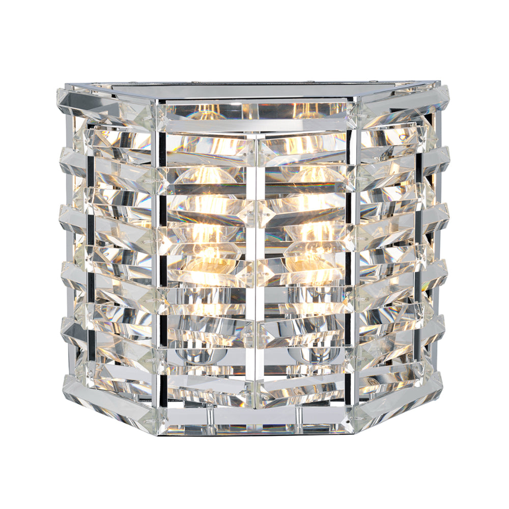 Elstead Shoal 2 Light Wall Light in Polished Nickel