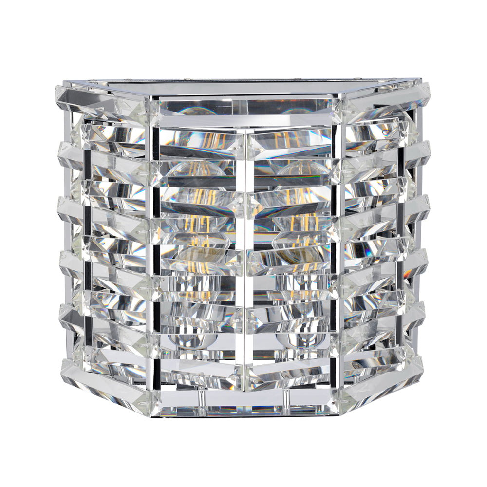 Elstead Shoal 2 Light Wall Light in Polished Nickel