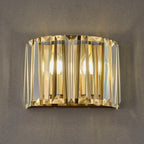 Regent Sierck Crystal 2 Light Wall Light - Brass
