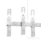 Kolarz Spigolo 10 Light Linear Bar Pendant Silver Leaf 6030.81051