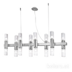 Kolarz Giro 16 Light Linear Bar Pendant Silver Leaf 6010.81651