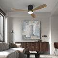 Schuller Siroco LED Ceiling Fan Dimmable D132cm in Black Wal