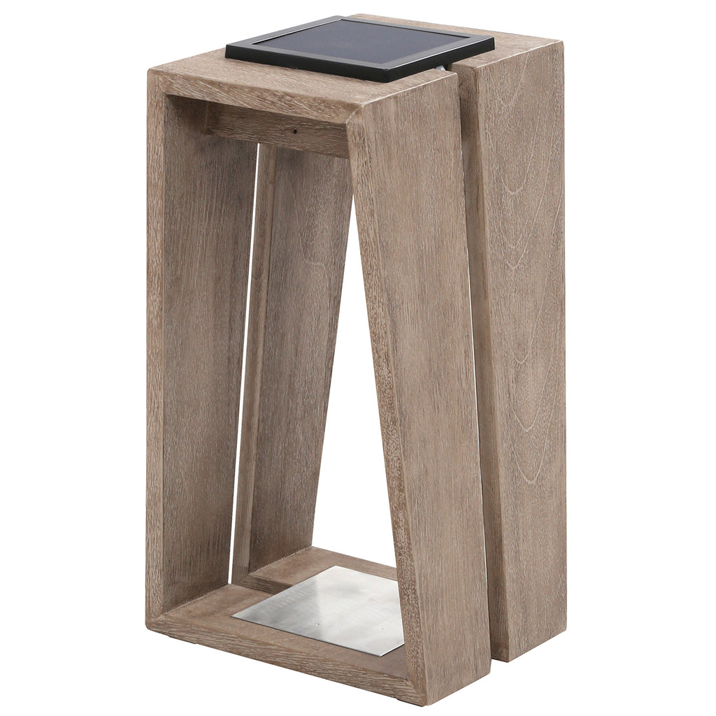 Skaal 500lm Solar Lantern 39 cm - Teak Duratek with Wood-fibre Composite Slats