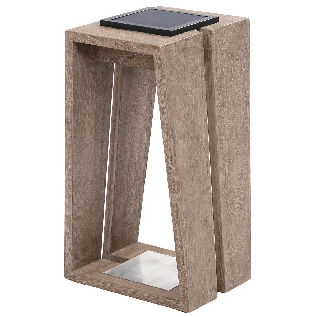 Skaal 500lm Solar Lantern 39 cm - Teak Duratek with Wood-fibre Composite Slats