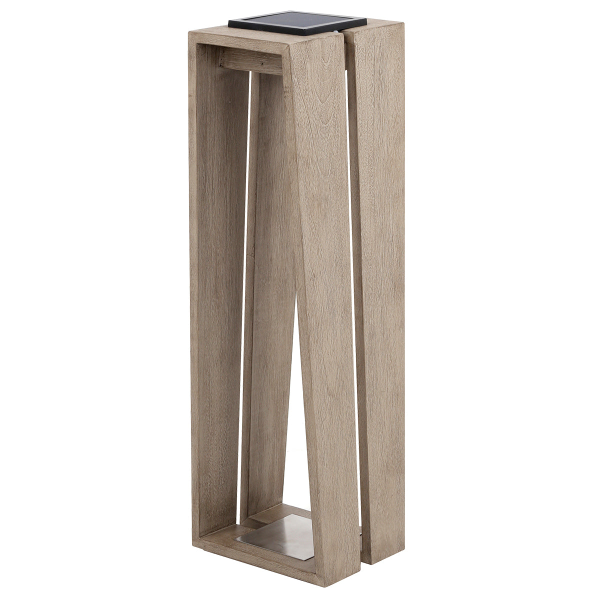 Skaal 500lm Solar Lantern 65 cm - Teak Duratek with Wood-fibre Composite Slats