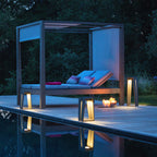 Skaal 500lm Solar Lantern 65 cm - Teak Duratek with Wood-fibre Composite Slats