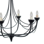 Novena Stadera 6 Light Ceiling Light Matt Black