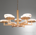 Kolarz Solis 10 Light Ceiling Chandelier Gold Leaf 6020.81030