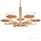 Kolarz Solis 10 Light Ceiling Chandelier Gold Leaf 6020.81030