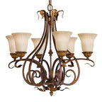 Feiss Sonoma Valley 6 Light Chandelier in Tortoise Shell