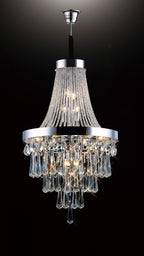 Diyas Sophia 13 Light Pendant Light in Polished Chrome with Crystal