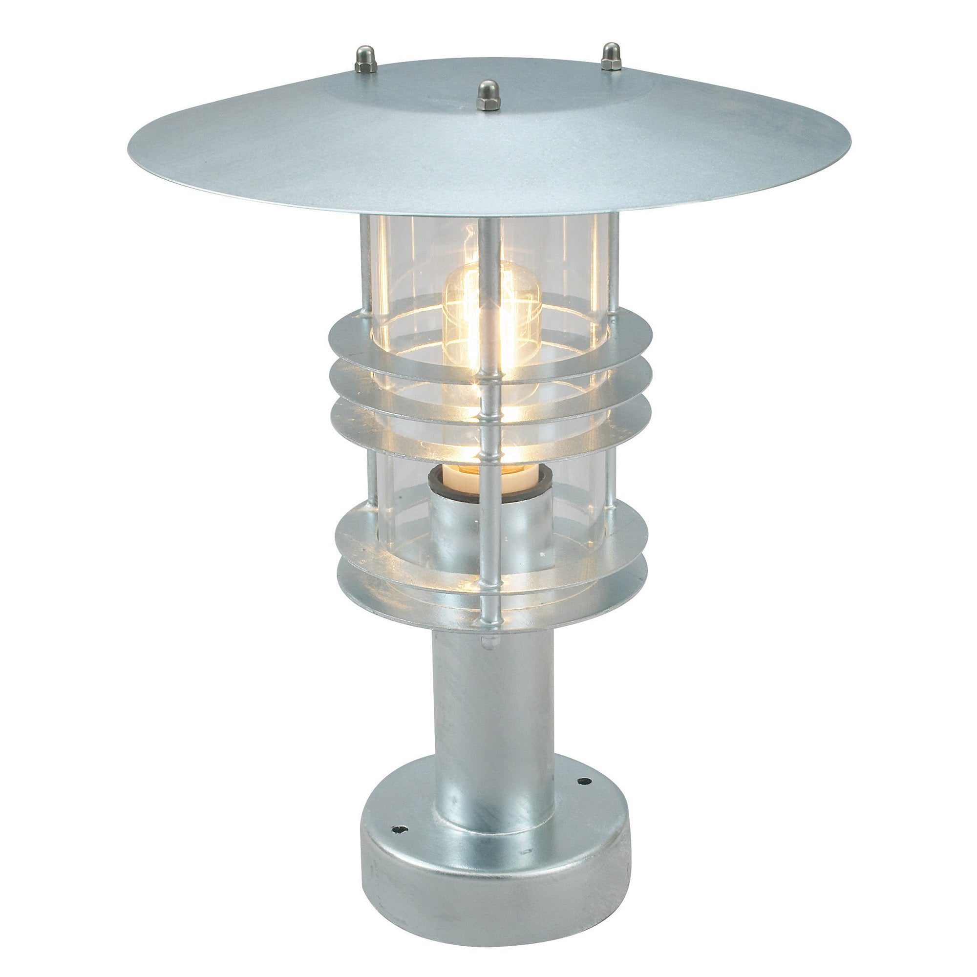 Norlys Stockholm Outdoor Pedestal in Galvanised Finish