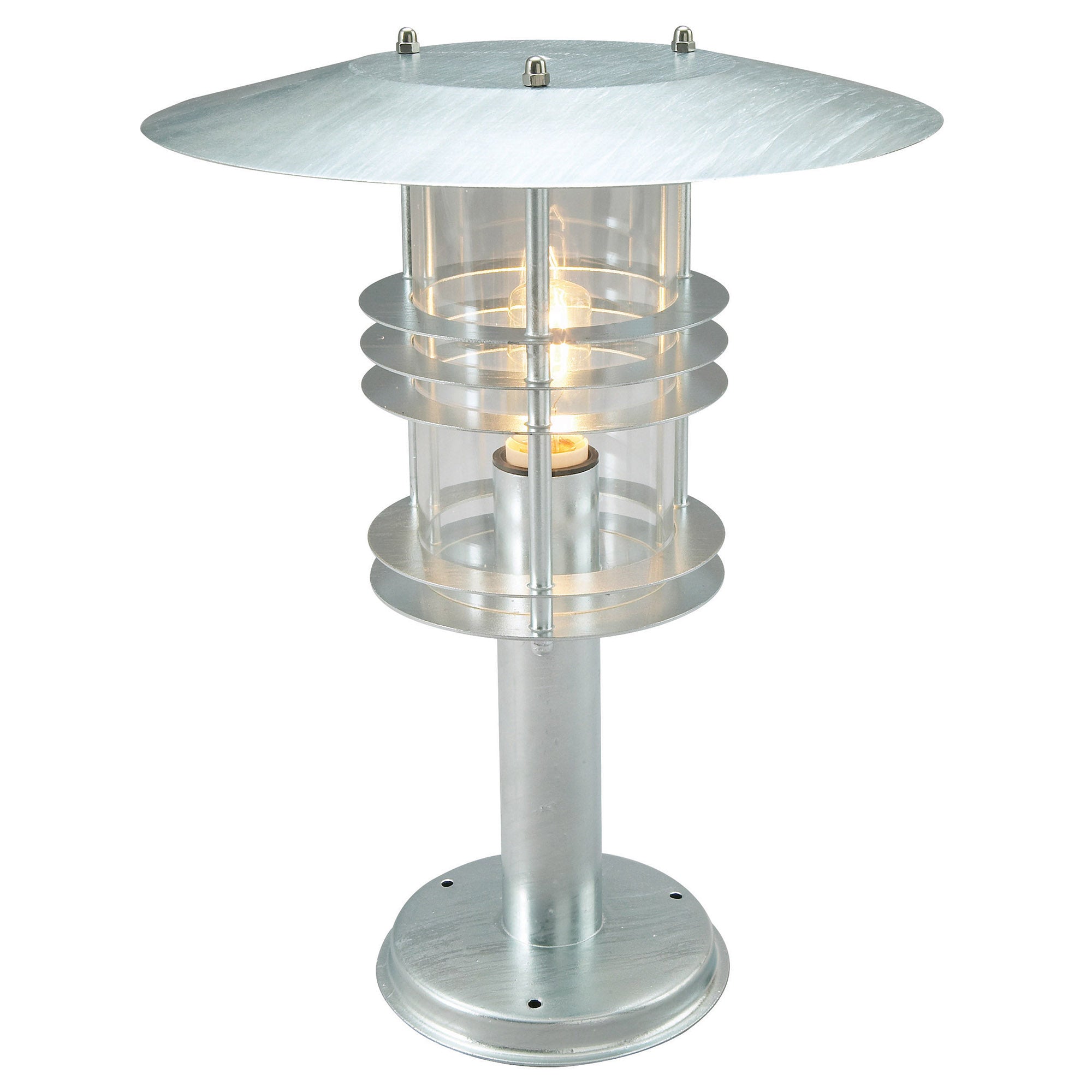 Norlys Stockholm Large Outdoor Pedestal in Galvanised Finish