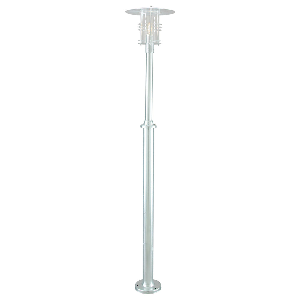Norlys Stockholm Large Outdoor Single Post in Galvanised Finish