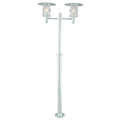 Norlys Stockholm 2 Light Outdoor Lamp Post in Galvanised Finish