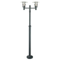 Norlys Stockholm 2 Light Outdoor Lamp Post in Black