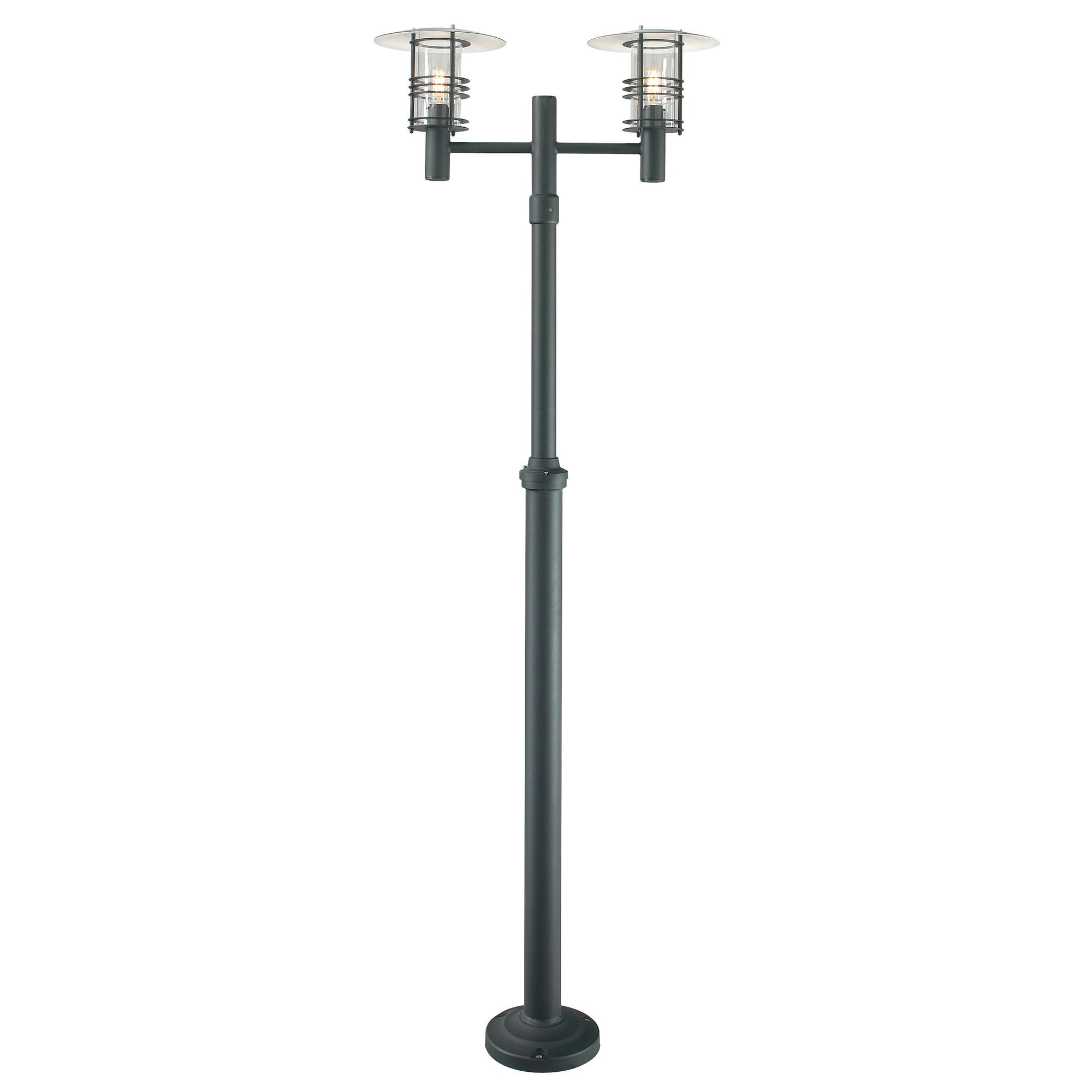 Norlys Stockholm 2 Light Outdoor Lamp Post in Black