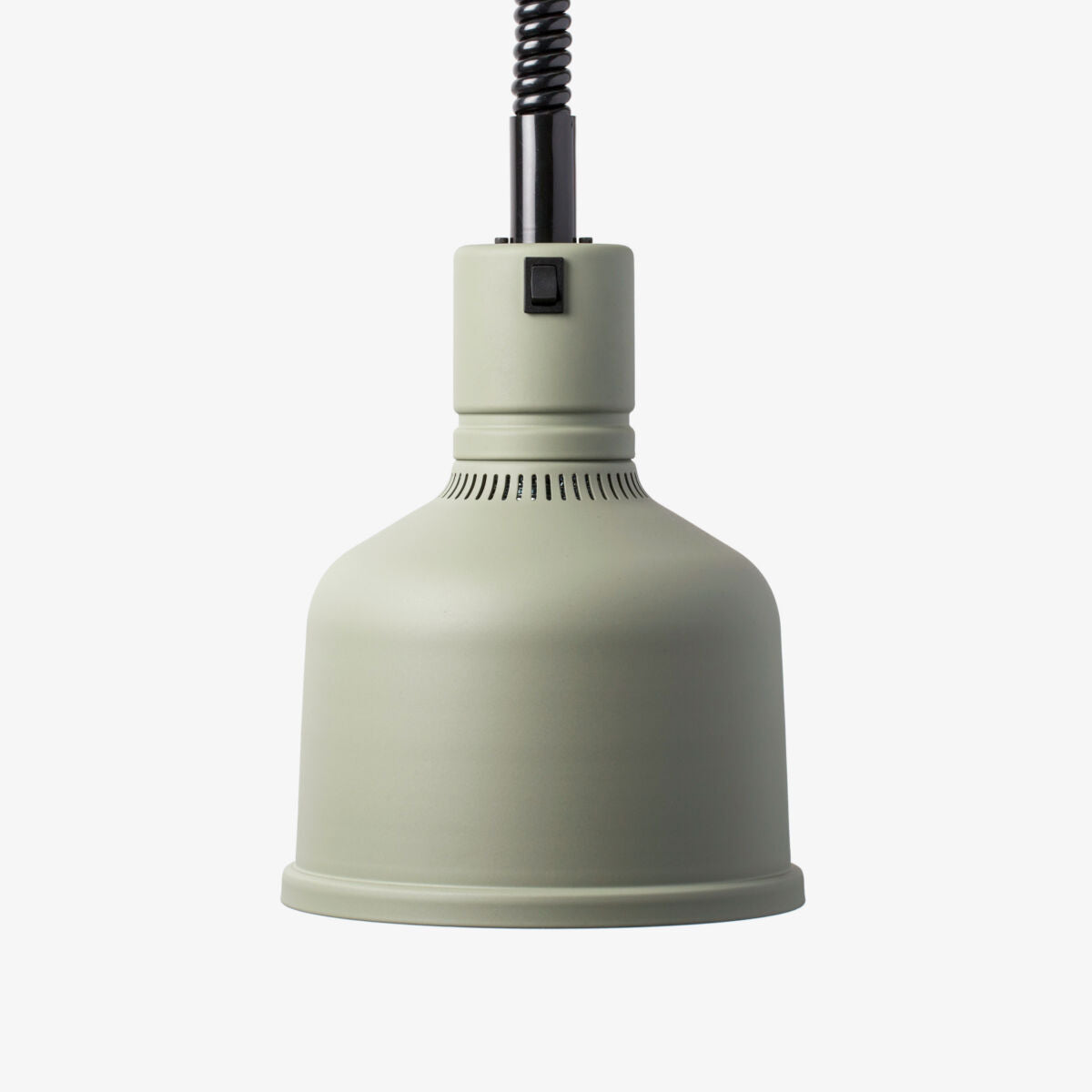 Stay Hot Restaurant Heat Lamp Focus MS Retractable Cord Cement Grey Finish