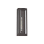 Regent Stenay 457mm IP54 Flush Wall Light in Anthracite with Clear Glass