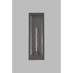 Regent Stenay 457mm IP54 Flush Wall Light in Anthracite with Clear Glass