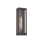 Regent Stenay 457mm IP54 Flush Wall Light in Anthracite with Clear Glass