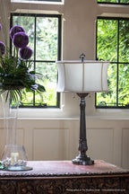 Stiffel Presidential 2 Light Table Lamp in Pewter