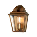 Elstead St James 1 Light Outdoor Coastal Wall Light in Aged Brass