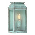 Elstead St Martins Outdoor Coastal Wall Lantern in Solid Brass with Verdigris Finish