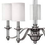 Hinkley Sussex 5 Light Chandelier in Brushed Nickel