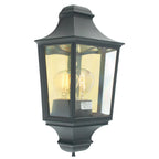 Norlys Turin Outdoor Half Lantern in Black