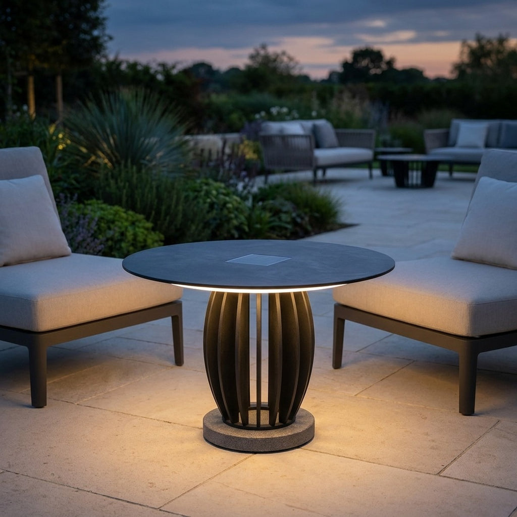 Pastek 500lm Solar Low Table 70 cm - Slate HPL with Granite Base