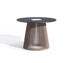 Tecka 500lm Solar Low Table 70 cm - Duratek Teak with Slate HPL Top
